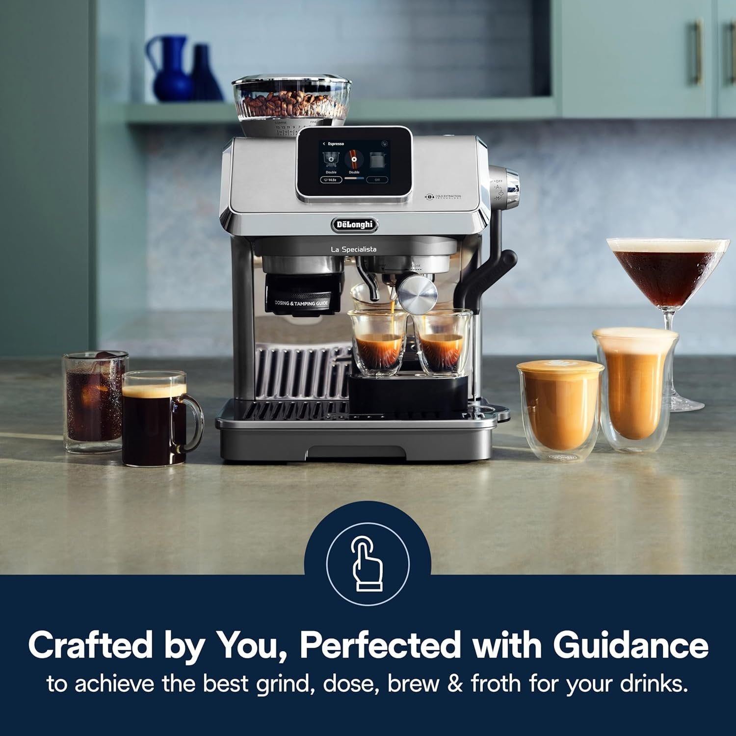 81kAALGMNL._AC_SL1500 de’longhi la specialista touch espresso machine with cold brew