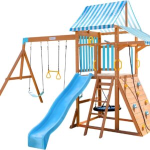 teamson kids laguna swing set playset
