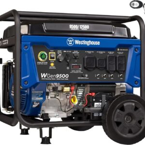 westinghouse 9500 peak watt home backup portable gas powered generator