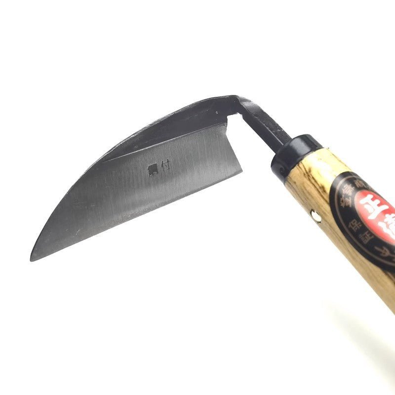 858f5d27-9b2d-4ac3-a777-1b0d5a73e1ad composite steel bent handlebar sickle steel elbow hoe hand weeding sickle gardening weeding farm tools