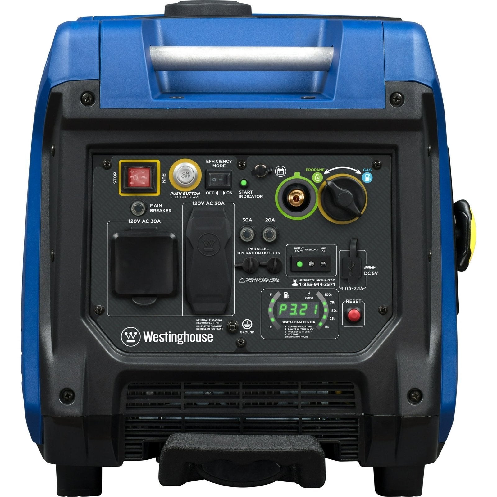 westinghouse 5,000 watt dual fuel portable inverter generator