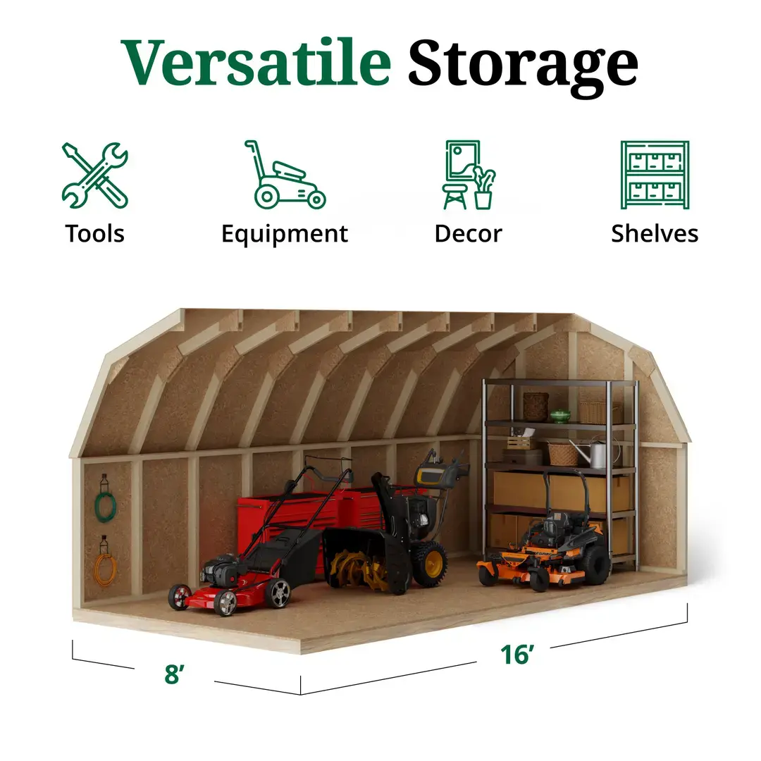 8x16_vgb_4_interior-1736440607_7771_605128 little cottage co. 8 x 16 foot value gambrel barn with 4 foot sidewalls – precut kit
