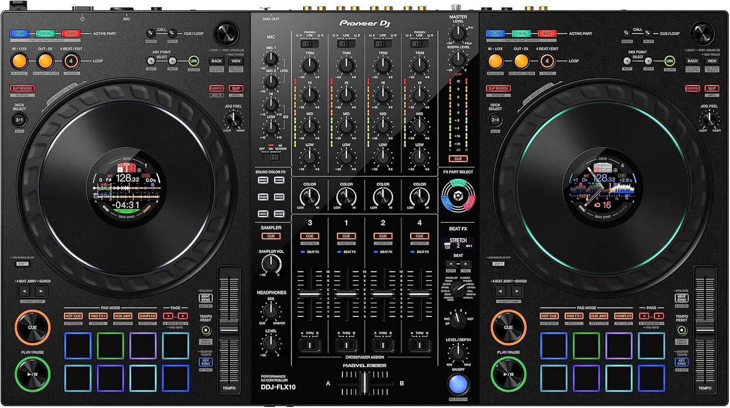 91LTD7k0tZL._AC_SL1500_bae793d3-d35a-40a0-aa7e-8ac71147fd3e pioneer dj ddj flx10 4 channel dj controller