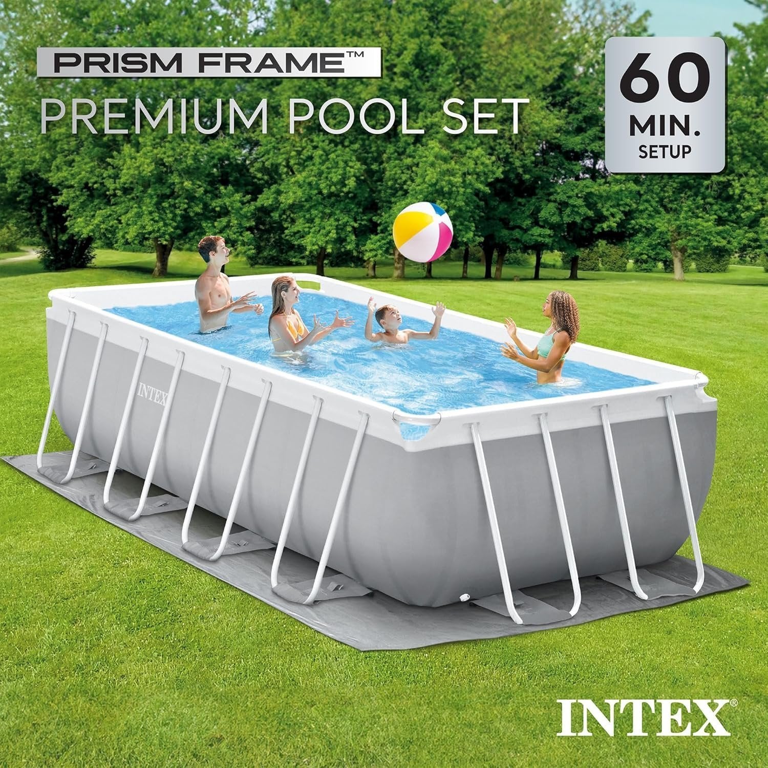 91klTUSlKJL._AC_SL1500 intex prism frame 16′ x 8′ x 42′ rectangular above ground pool set