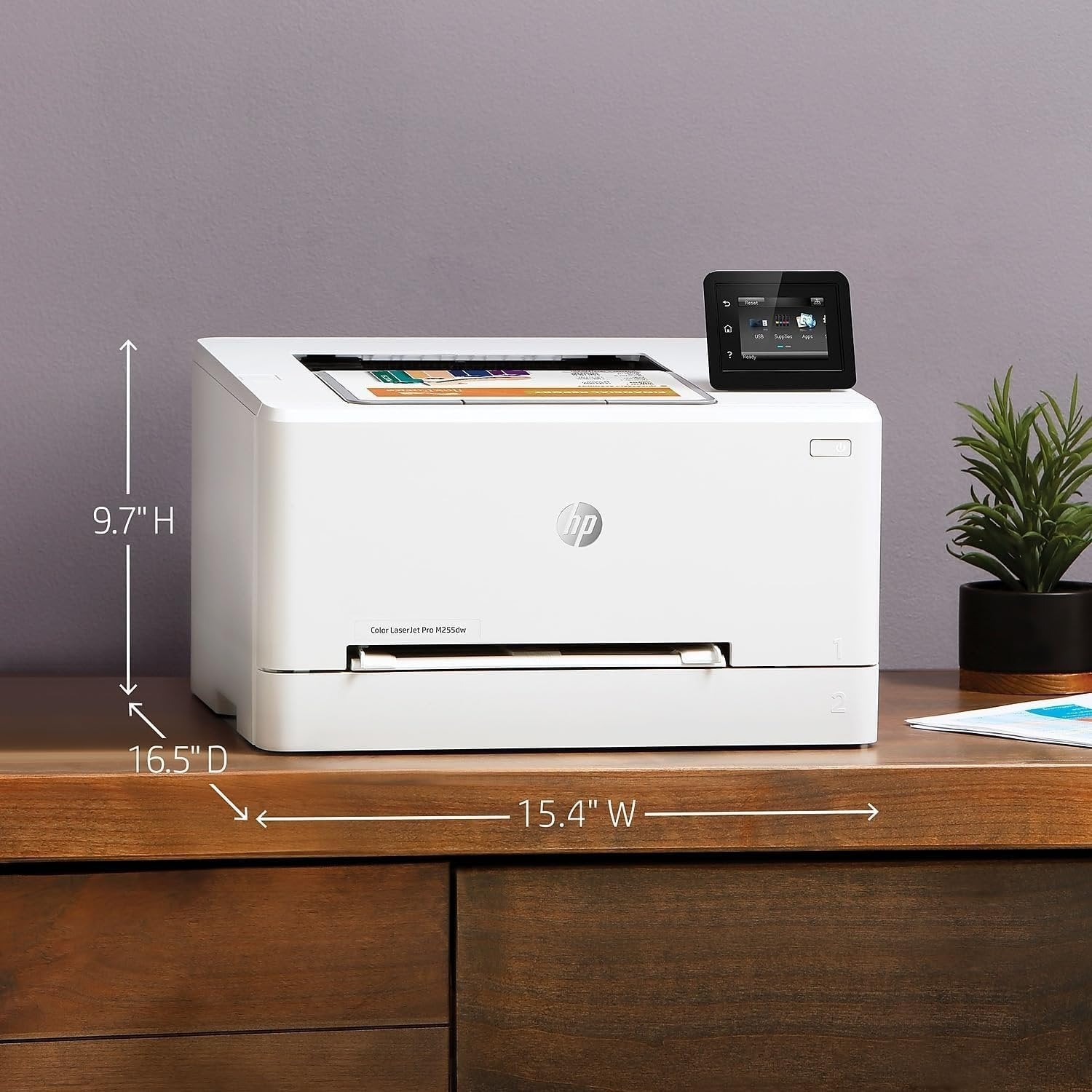 978 hp color laserjet pro m255dw wireless laser printer