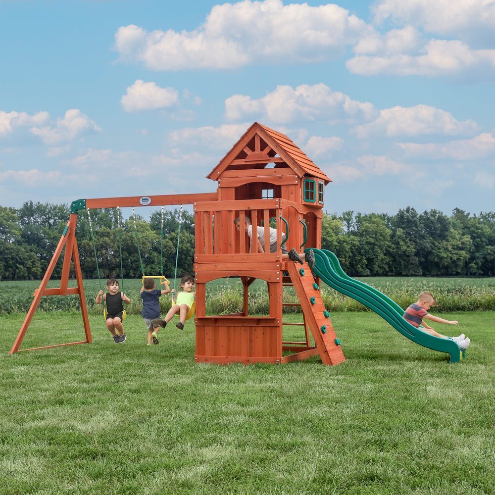 backyard discovery atlantis wooden swing set
