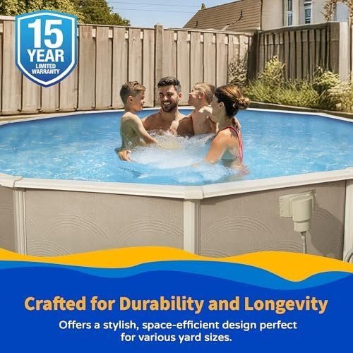 B003TQMAKU-3-1755893484935 blue wave belize 15 feet round 52 inch deep 6 inch top rail metal wall swimming pool package