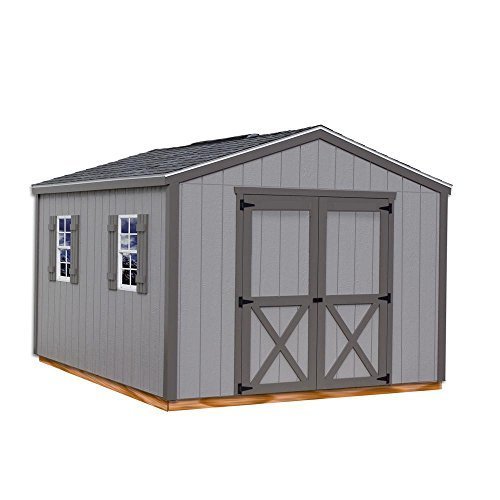 best barns elm 10 ft. x 12 ft. wood storage shed kit with floor elm 1012df