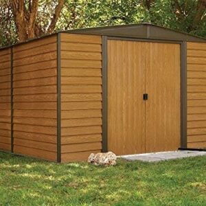 arrow wr1012 woodridge eg steel storage shed, 10 by 12 feet