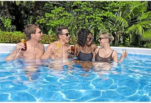 B01MUBPC34-6-1755894340432 bestway power steel 18′ x 9′ x 48″ rectangular metal frame above ground outdoor swimming pool set with 1,500 gph filter pump, ladder, and pool cover