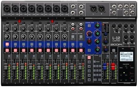 Home zoom l 12 channel mixer – powered