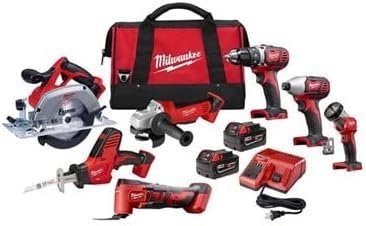 B088G34KK4-0-1756242016979 milwaukee m18 cordless combo kit (7 tool) with two 3.0 ah batteries, charger and tool bag