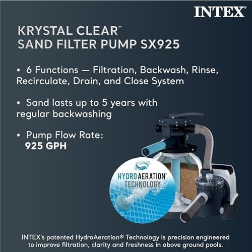 B08RZCQ77J-6-1755895123326 intex ultra xtr frame 14′ x 42″ round above ground outdoor swimming pool set with sand filter pump, ladder, ground cloth, and pool cover