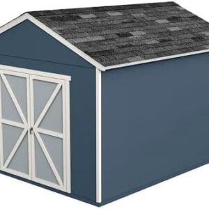 handy home products rookwood 10×12 do it yourself wooden storage shed does not include floor kit, paint, or roofing shingles