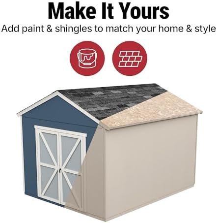 B08ZV533FD-7-1756084527664 handy home products rookwood 10×12 do it yourself wooden storage shed does not include floor kit, paint, or roofing shingles