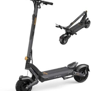 ausom 2000w dual motor folding electric scooter for adults, off road dual motor e scooter with e abs and dual disc brakes, 40mph top speed, 56 miles max range