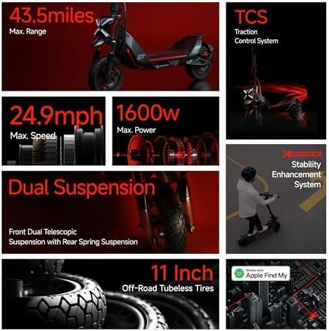 B0DDTFMPS6-2-1756251720186 segway zt3 pro electric scooter, up to 24.9 mph, 43.5 mile range, dual suspension, flash charge, 1600w peak motor, off road scooter for adults ul certified (ul2272/2271)