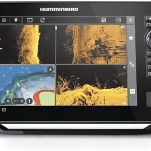 humminbird xplore 10 gps fish finder with transducer, mega side imaging+ & hd touchscreen display