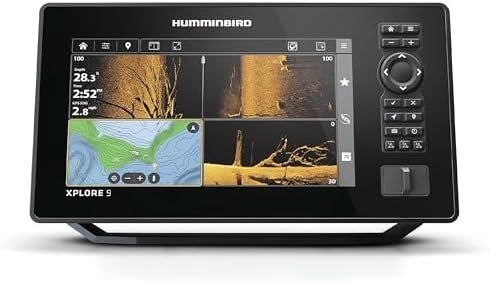 B0DKLWC8DL-0-1756332061767 humminbird xplore 9 gps fish finder with transducer, mega side imaging+ & hd touchscreen display