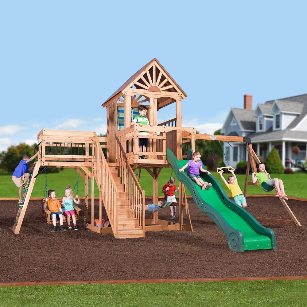 backyard discovery caribbean swing set