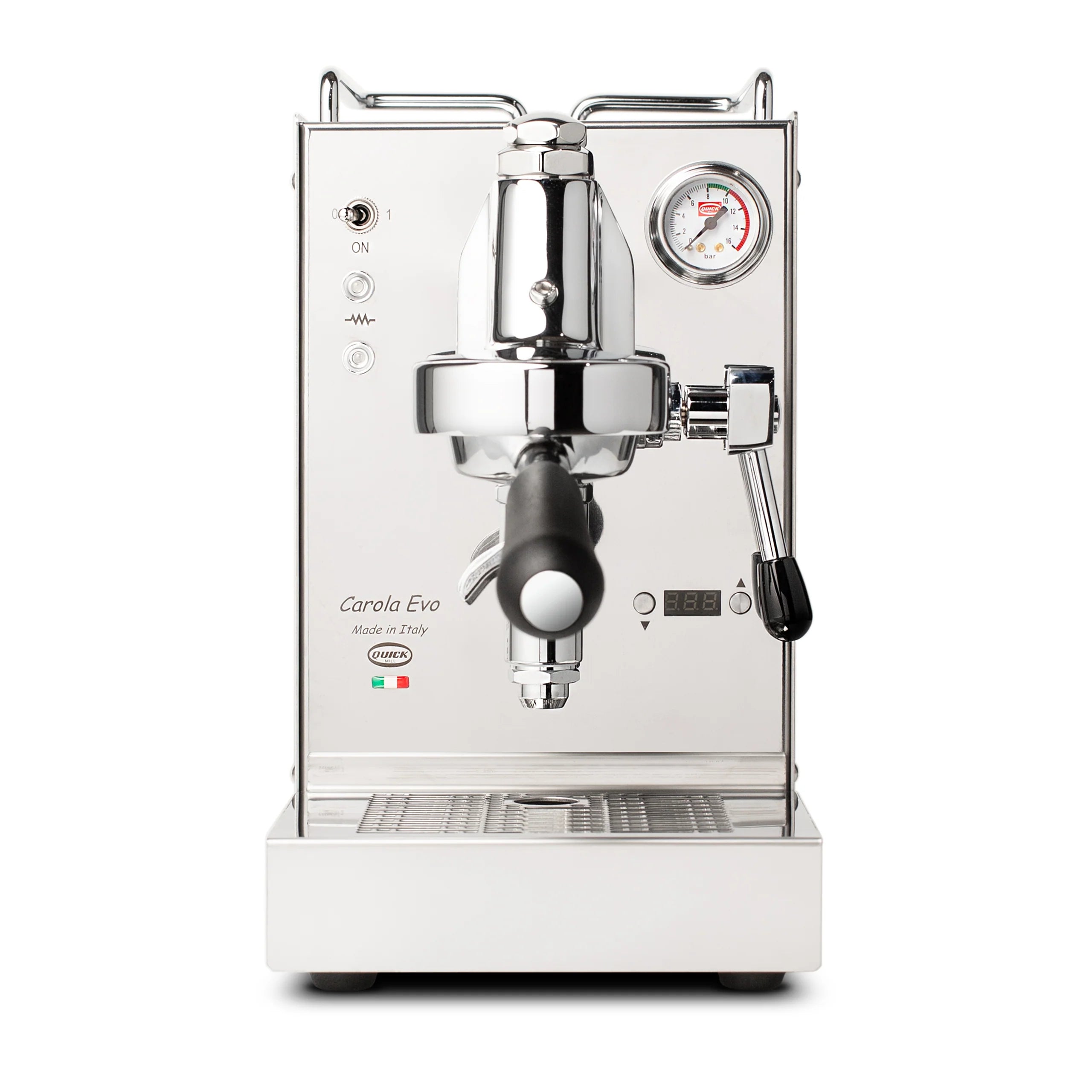 Carola-Evo-front quick mill carola evo espresso machine