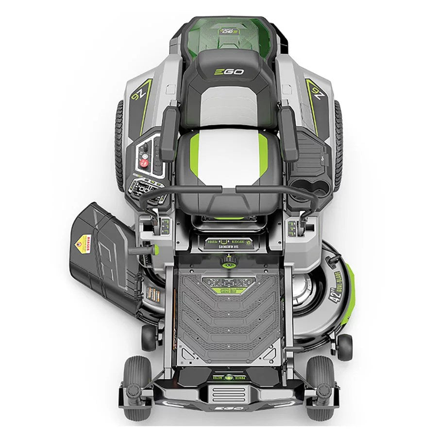 EGO_ZT4204L_3-1 42″ power+ z6 zero turn lawn mower w/ (4) 10.0 ah batteries & 1600w charger
