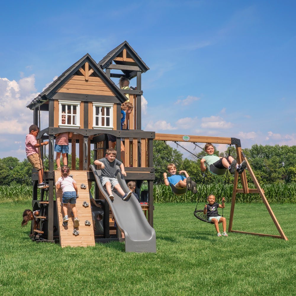 backyard discovery mystic tower swing set