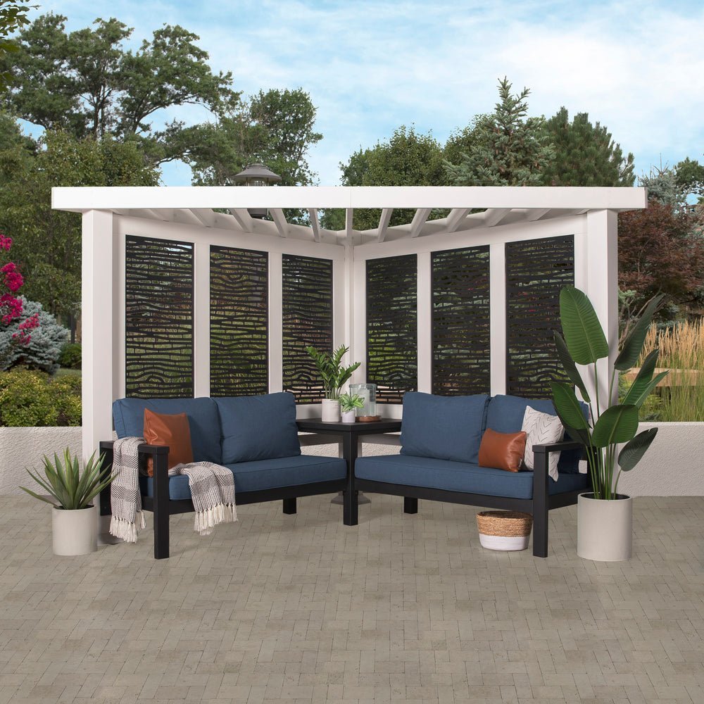 backyard discovery ridgedale modern steel cabana pergola