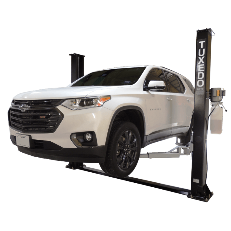 tp9kf tux 9,000lb 2 post car lift – symmetric