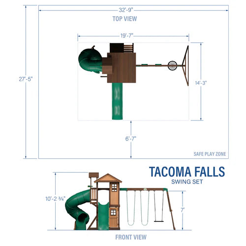 Tacoma-Falls-Play-Diagram backyard discovery tacoma falls swing set