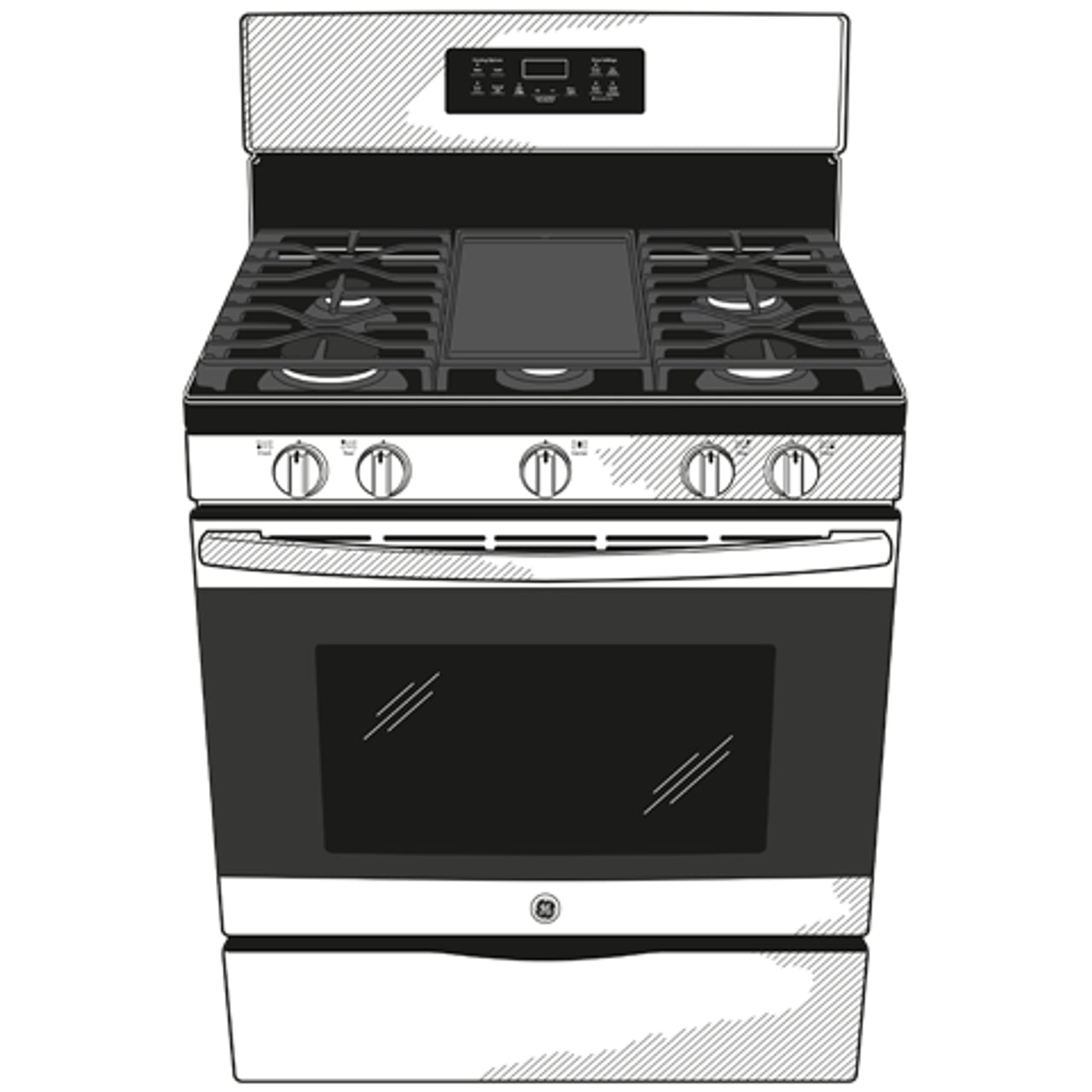 a44fc3d7fc1a11cdb6686bc5681fe33646113335__37860 ge 30″ freestanding gas range