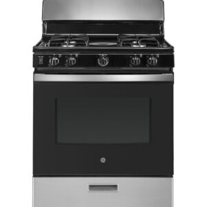 ge 30″ free standing gas range jgbs30retss