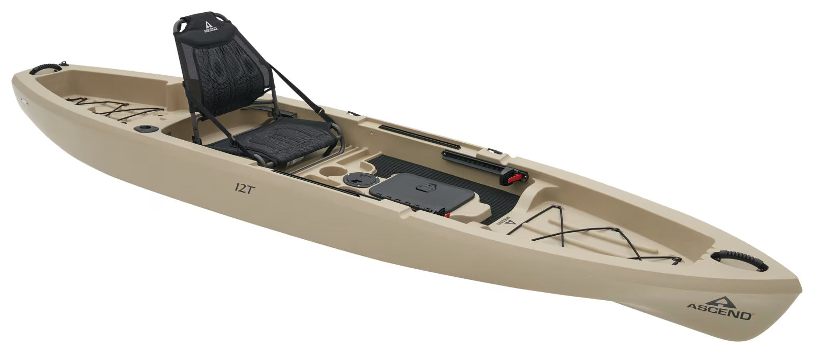 arid_101051353_alt3 ascend 12t | 12ft. sit on fishing kayak stable, durable & comfortable design with adjustable seat