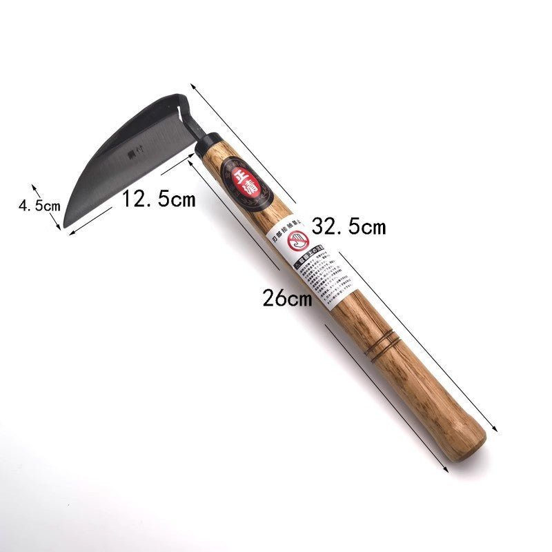 bd667b93-f0ce-4982-9e1a-27c0c6a01a7f composite steel bent handlebar sickle steel elbow hoe hand weeding sickle gardening weeding farm tools