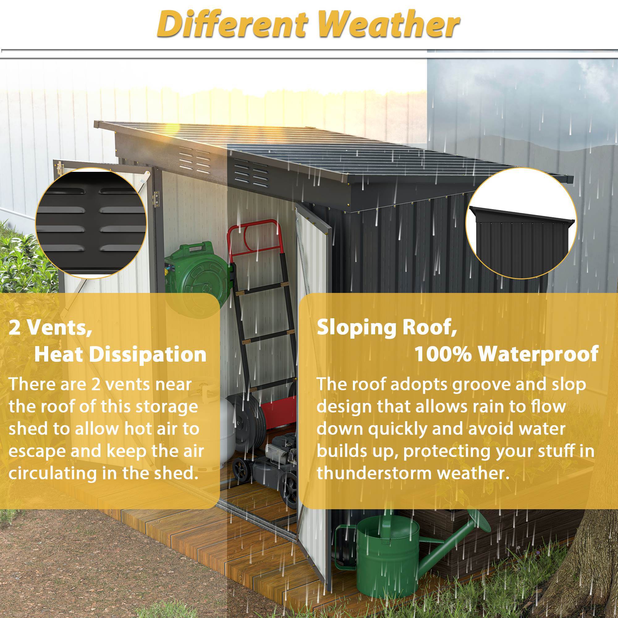 c1117236-5b25-4907-8fd2-ef726ff13a1d 6 x 4 ft outdoor storage shed, all weather tool shed for garden, backyard, lawn, black