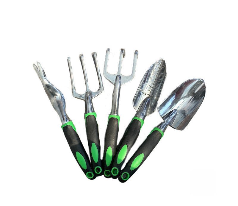 c9c82b85-0fc8-4f4a-9787-8c1e2085a4fd garden supplies 9 piece aluminum alloy set, silicone two color handle shovel gardening tools