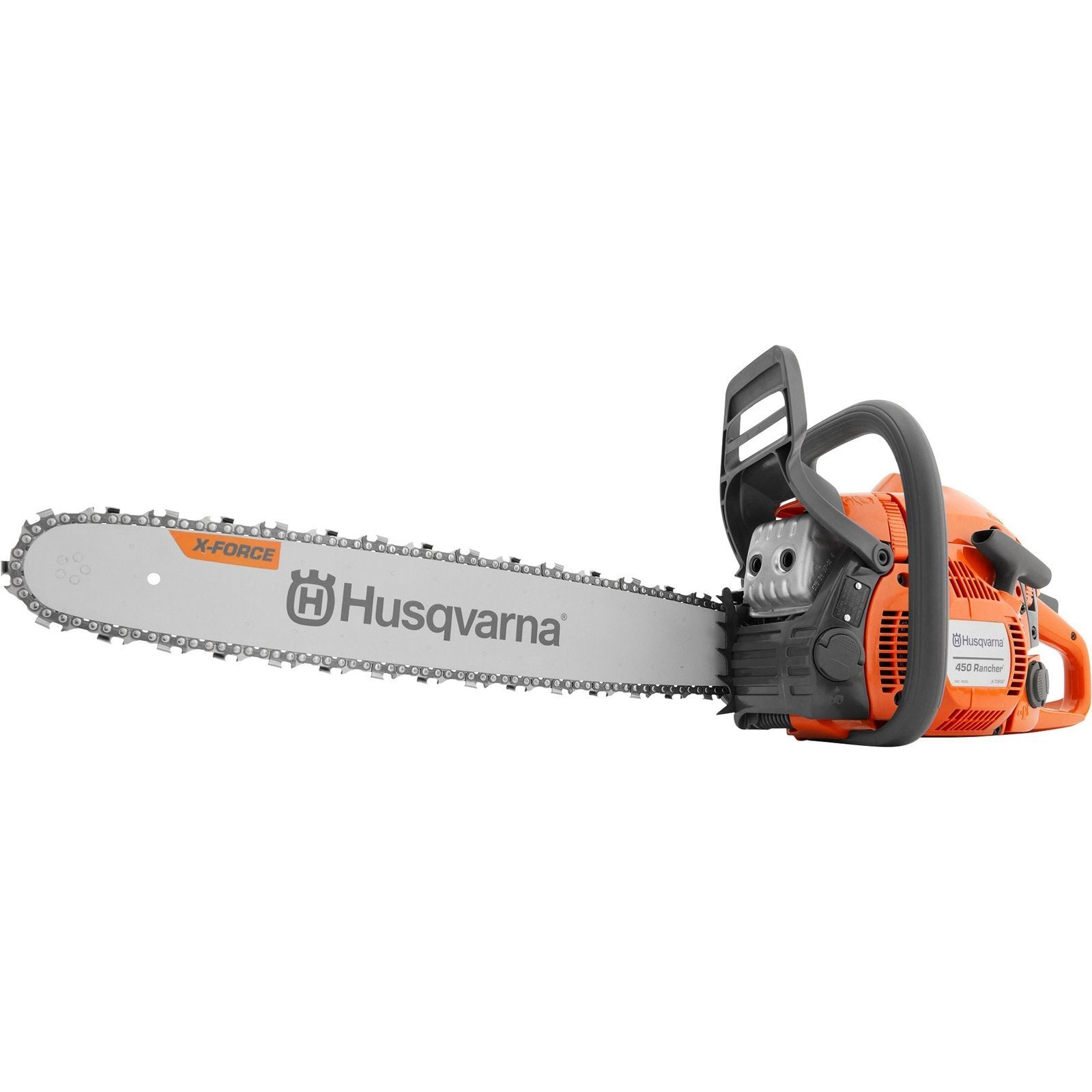 d21d0b1d-ca71-4350-83a4-034b19fc89cc-1 husqvarna 2 cycle gas chainsaw, 20in. bar, model# 450 rancher