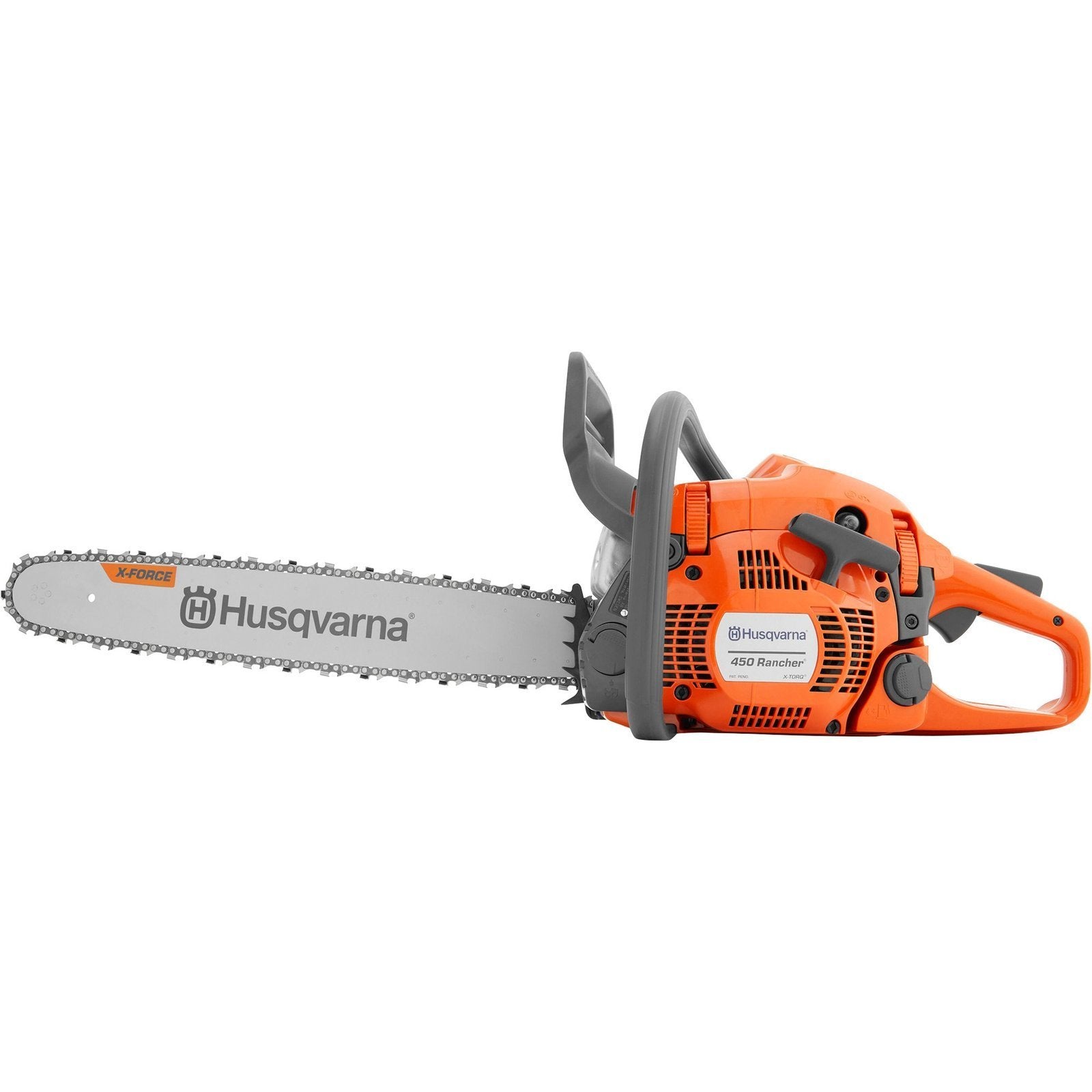 dbe5687b-228a-4a88-b555-ef1337c642df husqvarna 2 cycle gas chainsaw, 20in. bar, model# 450 rancher