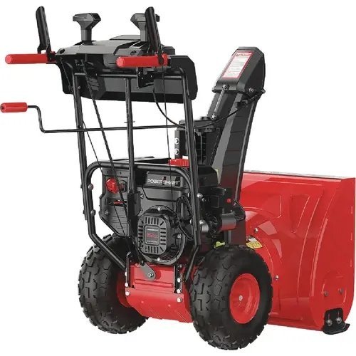 ea3c465c-2b5f-42fe-92f9-e9055a858f54 powersmart 26” 212cc two stage gas self propelled snow blower with electric start