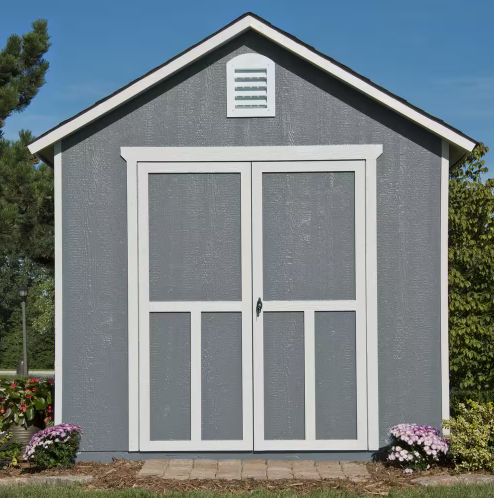 handy-home-meridian-gray-shed-front-view_494x498_d718f3bf-c589-417f-b193-207396c59090 handy home meridian wooden storage shed – multiple sizes