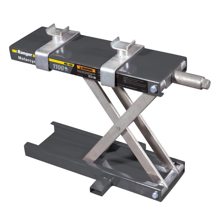ranger motorcycle atv jack 1,100 lbs. capacity