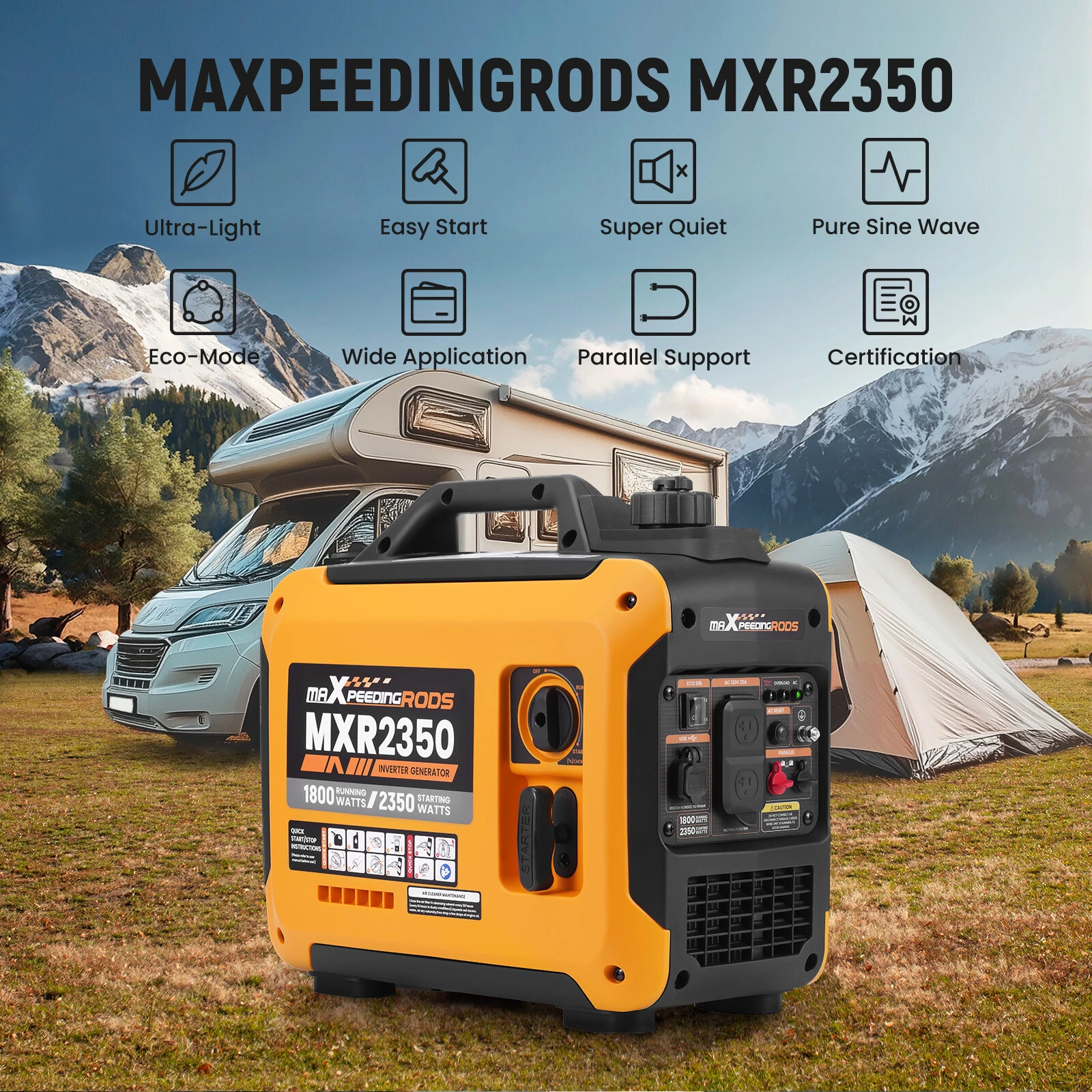 s-l1600-1 inverter generator portable 2300w 2850w 3500w 4000w 5500w maxpeedingrods