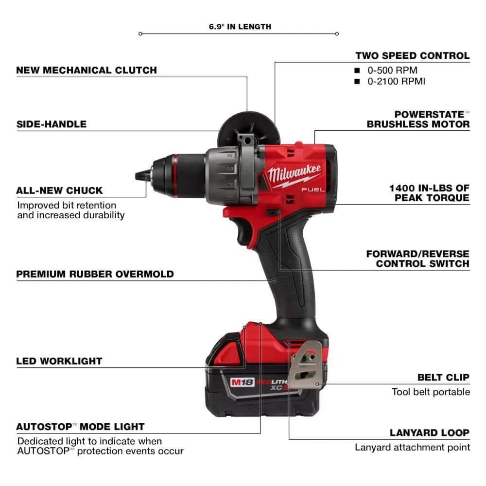 s-l1600-3-2 milwaukee m18 fuel 18 v lithium ion brushless cordless hammer drill and impact