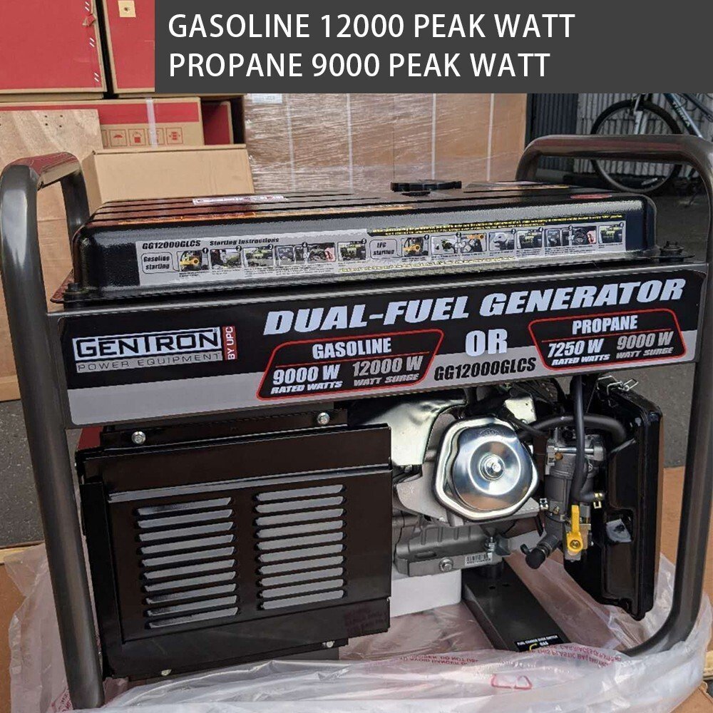 s-l1600-4 gentron power equipment 12000 / 9000 watt gg12000glcs