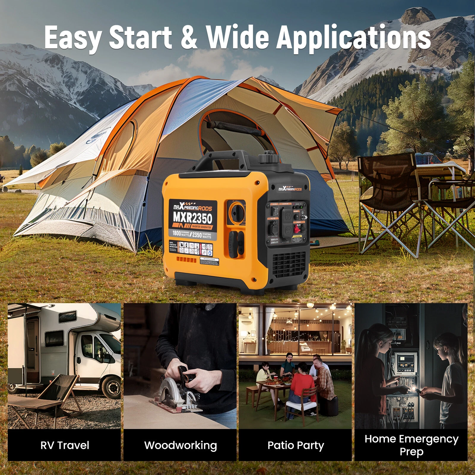 s-l1600-6 inverter generator portable 2300w 2850w 3500w 4000w 5500w maxpeedingrods